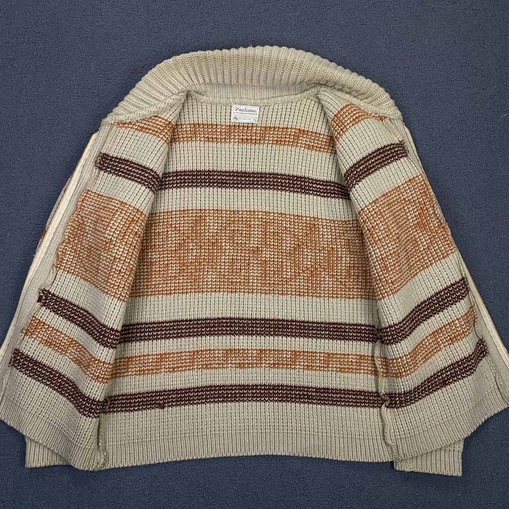 Vintage Pendleton Cardigan Sweater Mens XL Cowichan Aztec Big Lebowski Dude - Picture 10 of 14